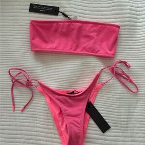 Triangl sparkle Pink Bikini Set
